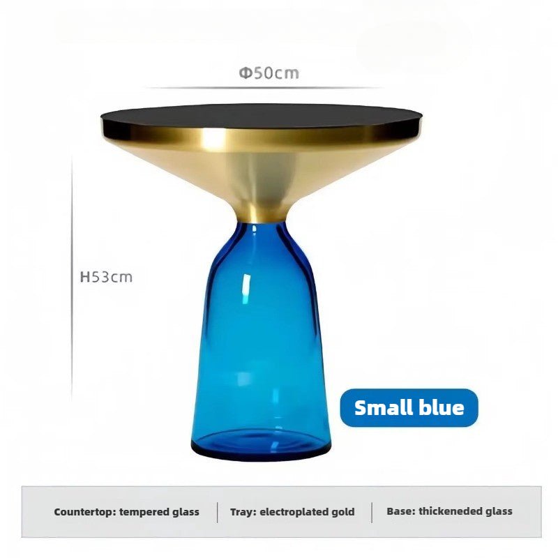 Round Tempered Glass Coffee Table - FCHF CITY