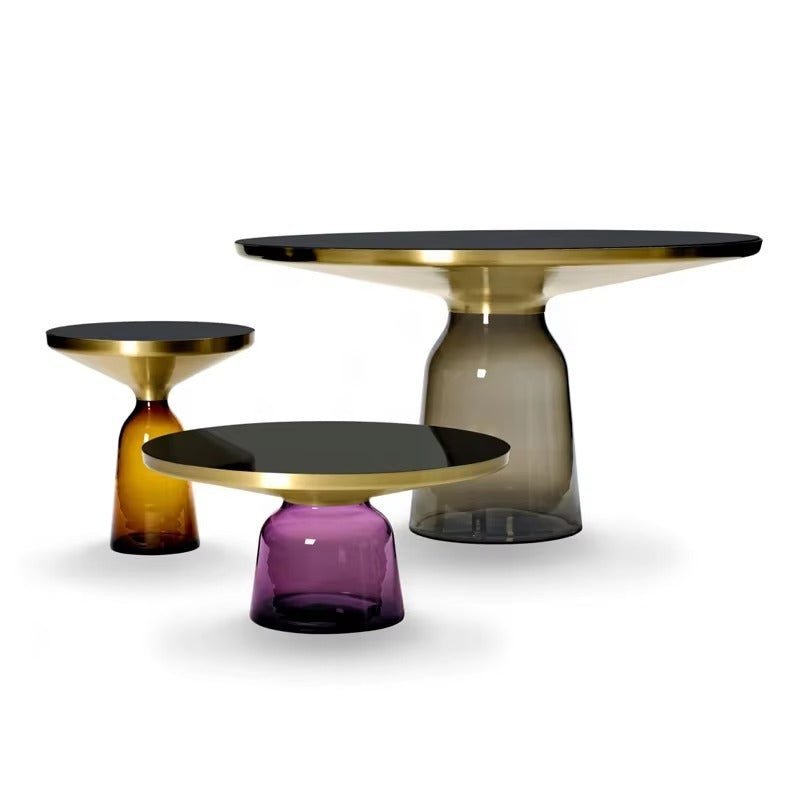 Round Tempered Glass Coffee Table - FCHF CITY