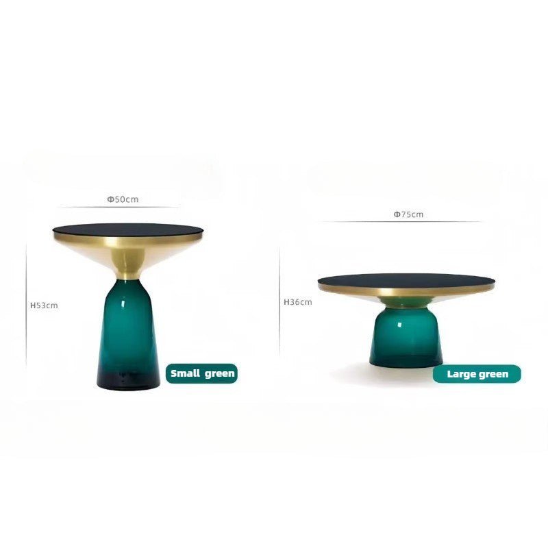 Round Tempered Glass Coffee Table - FCHF CITY