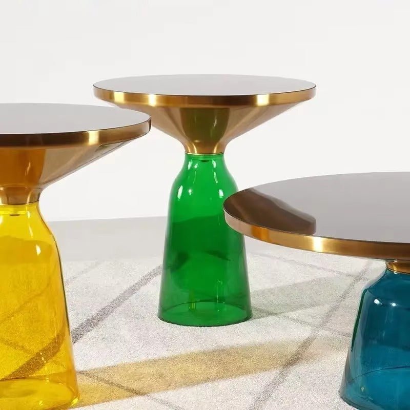 Round Tempered Glass Coffee Table - FCHF CITY