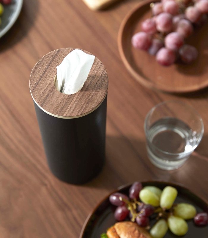 Round Tissue Case - Steel + Wood - FCHF CITY