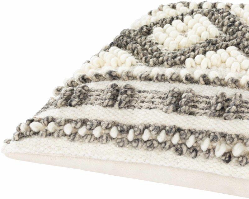 Sagamore Cream Trellis Wool&Cotton Throw Pillow - FCHF CITY