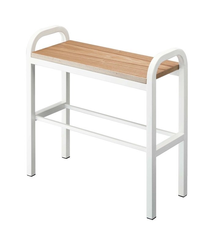 Shoe Organizer + Bench (18" H) - Steel + Wood - FCHF CITY