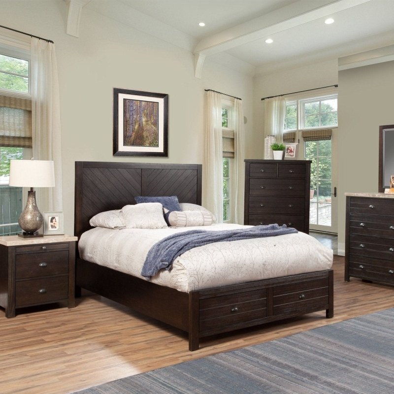 Shutter Bed, Charcoal - FCHF CITY