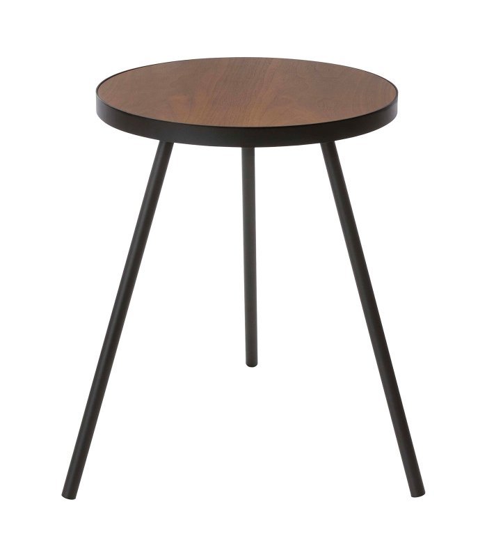 Side Table (20" H) - Steel + Wood - FCHF CITY