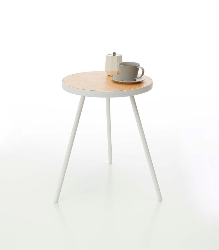 Side Table (20" H) - Steel + Wood - FCHF CITY