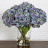 Signature Collection 18” Blooming Hydrangea Artificial Arrangement in Glass Vase - FCHF CITY
