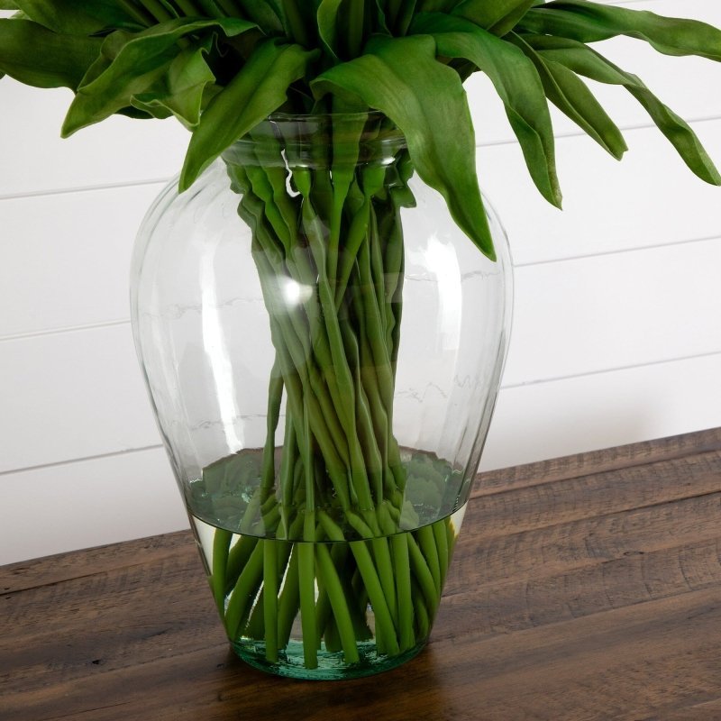 Signature Collection 24” Tulip Artificial Arrangement in Glass Vase - FCHF CITY