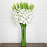 Signature Collection 44” Gladiola Artificial Arrangement in Glass Vase - FCHF CITY