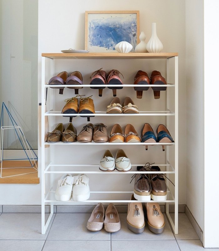 Six - Tier Shoe Rack (34" H) - Steel - FCHF CITY