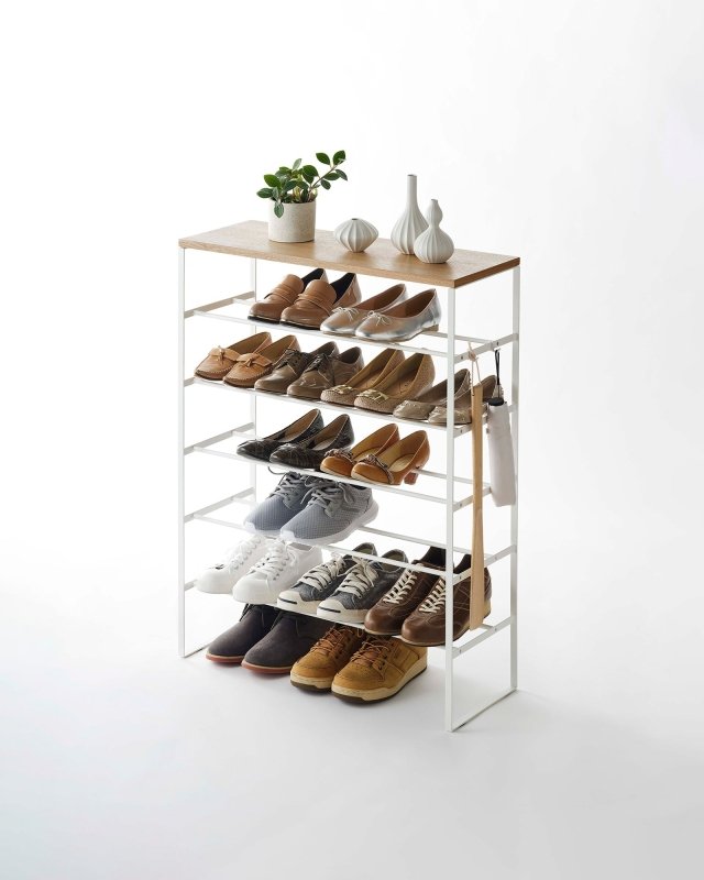 Six - Tier Shoe Rack (34" H) - Steel - FCHF CITY