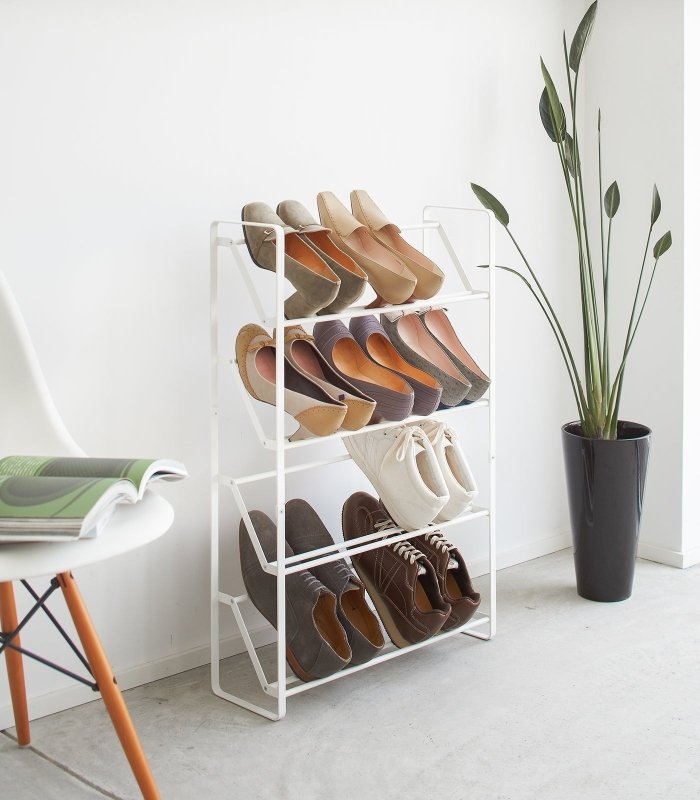 Slim Shoe Rack (31" H) - Steel - FCHF CITY