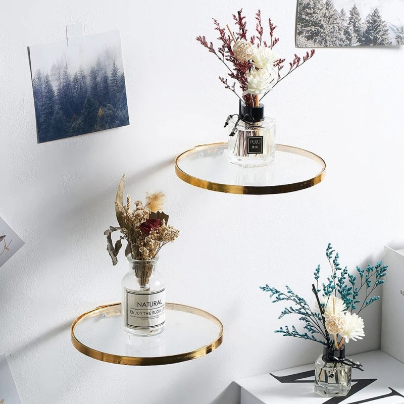 Sodus Glass Wall Shelf - FCHF CITY