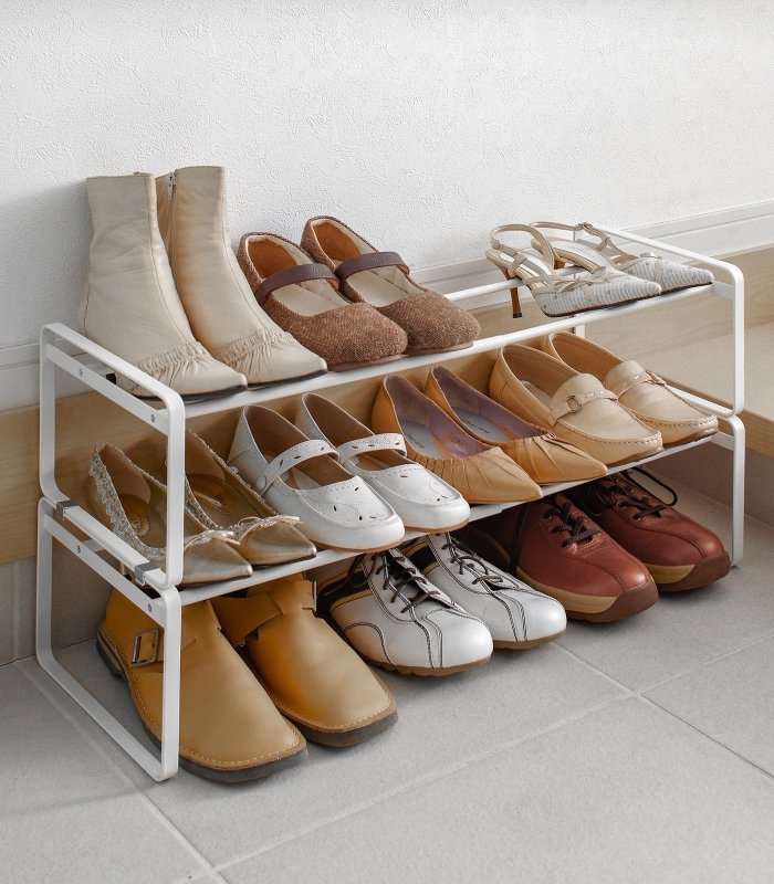Stackable Shoe Rack (7" H) - Steel - FCHF CITY