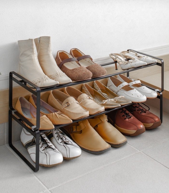 Stackable Shoe Rack (7" H) - Steel - FCHF CITY