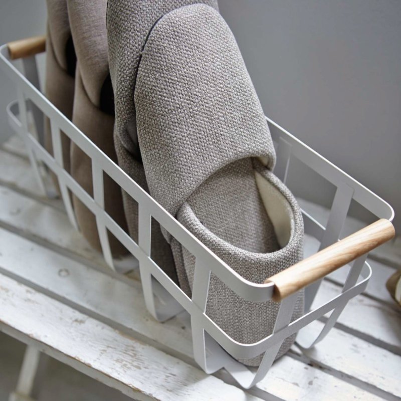 Storage Basket - Two Sizes - Steel + Wood - FCHF CITY