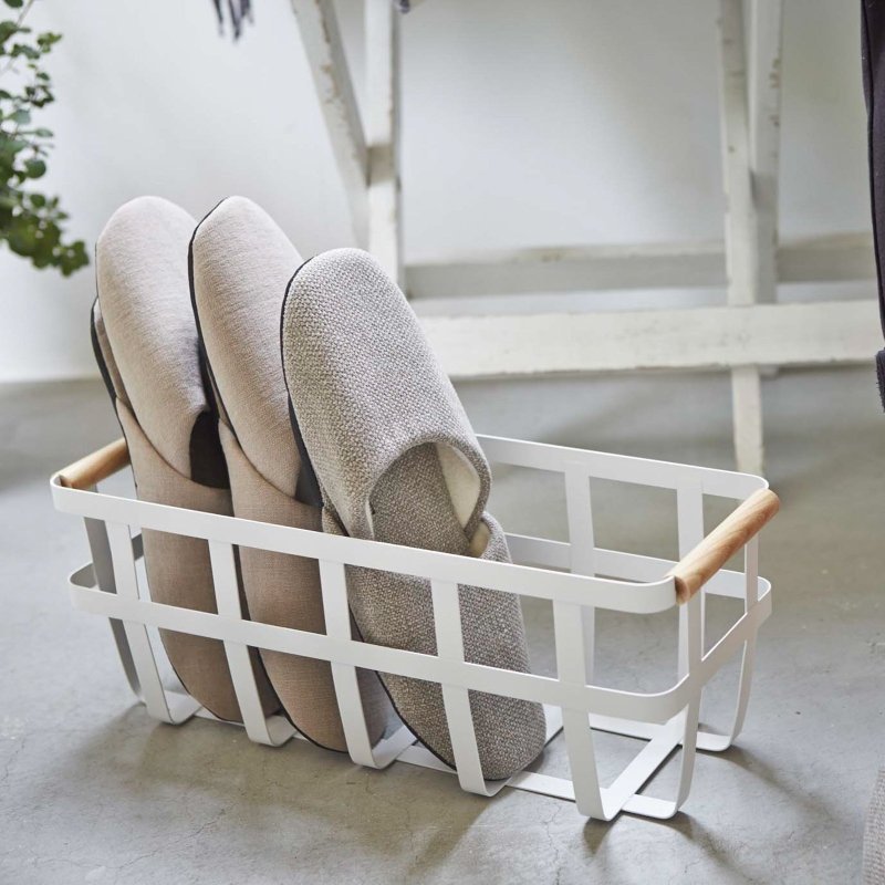 Storage Basket - Two Sizes - Steel + Wood - FCHF CITY