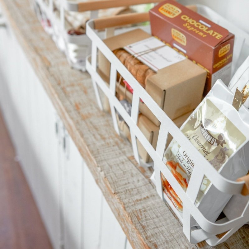 Storage Basket - Two Sizes - Steel + Wood - FCHF CITY