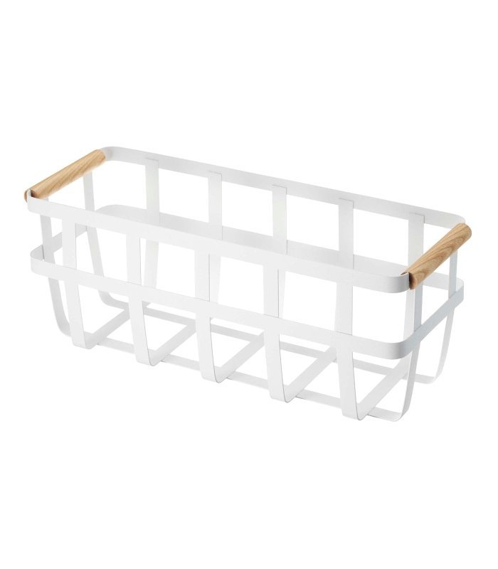 Storage Basket - Two Sizes - Steel + Wood - FCHF CITY