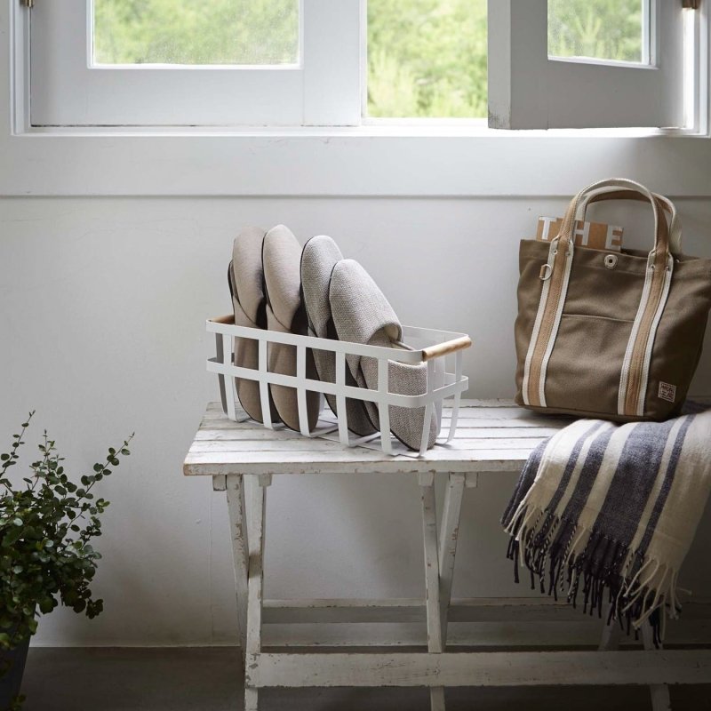 Storage Basket - Two Sizes - Steel + Wood - FCHF CITY