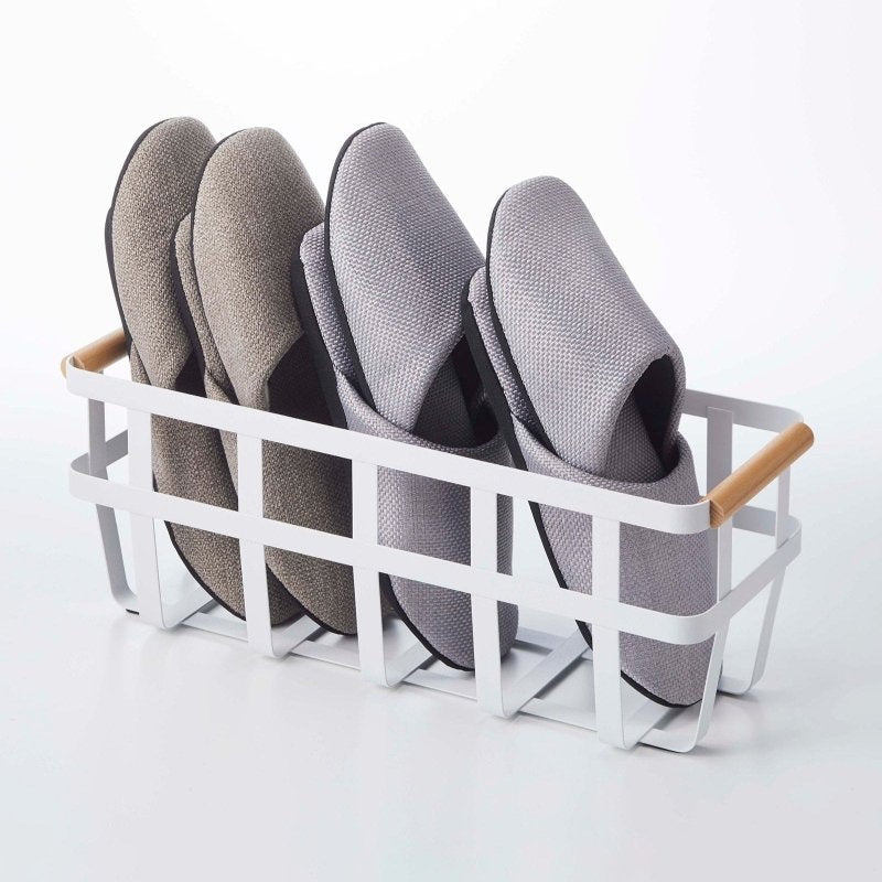 Storage Basket - Two Sizes - Steel + Wood - FCHF CITY