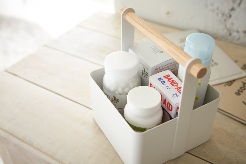 Storage Caddy - 2 Sizes - Steel + Wood - FCHF CITY