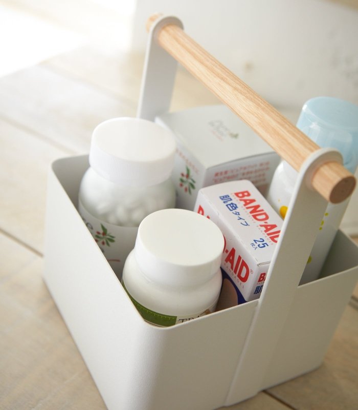 Storage Caddy - 2 Sizes - Steel + Wood - FCHF CITY