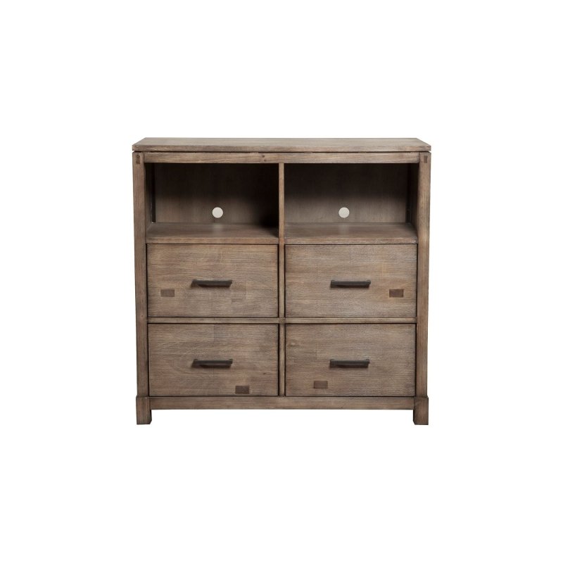 Sydney TV Media Chest, Weathered Grey - FCHF CITY
