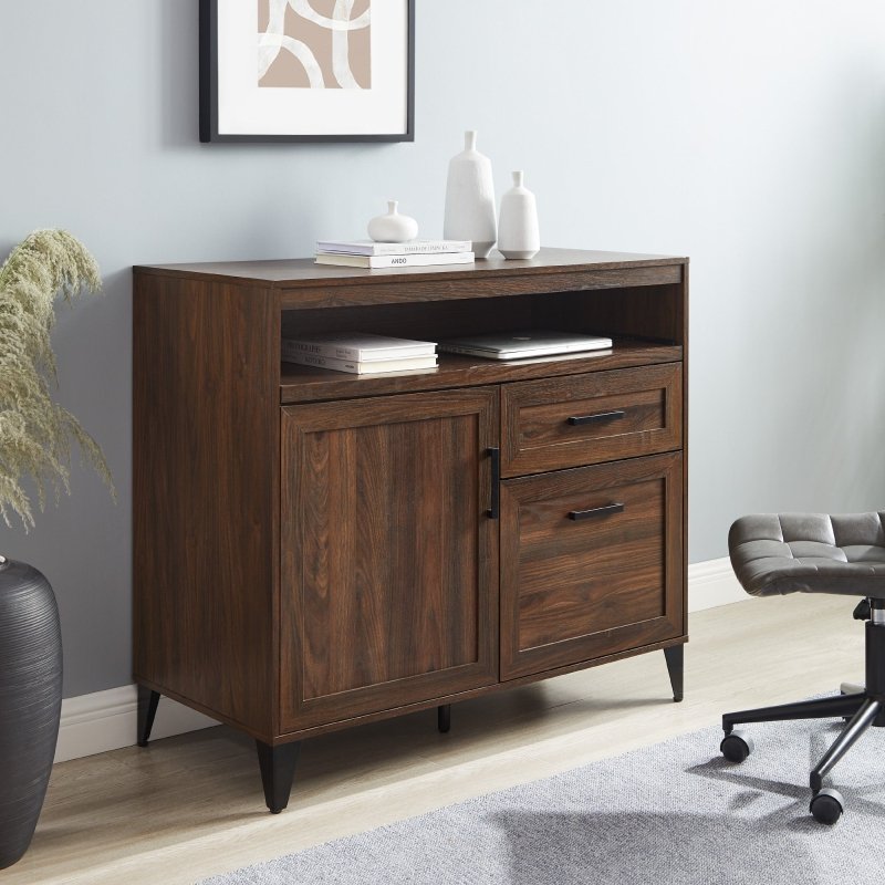 Tate Modern Storage Secretary Desk with Keyboard Tray - FCHF CITY