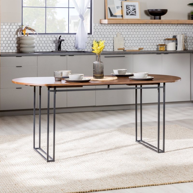 Terra Oval Drop Leaf Dining Table - FCHF CITY