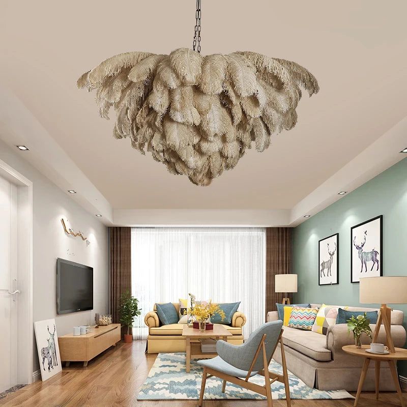 Tieri Feather Chandelier - FCHF CITY