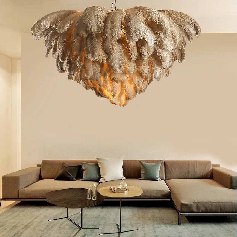 Tieri Feather Chandelier - FCHF CITY