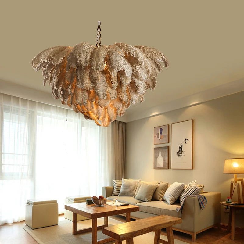 Tieri Feather Chandelier - FCHF CITY