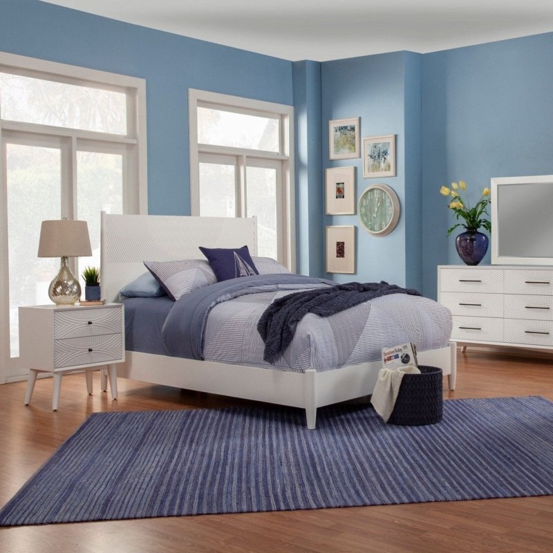 Tranquility Bed, White - FCHF CITY