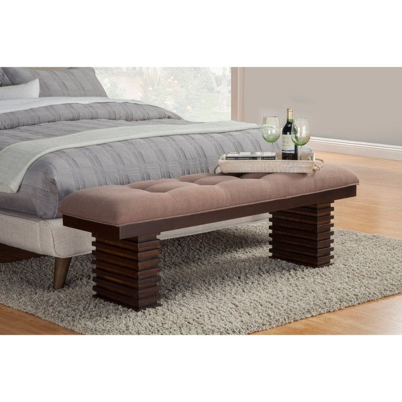 Trulinea Bench, Dark Espresso - FCHF CITY