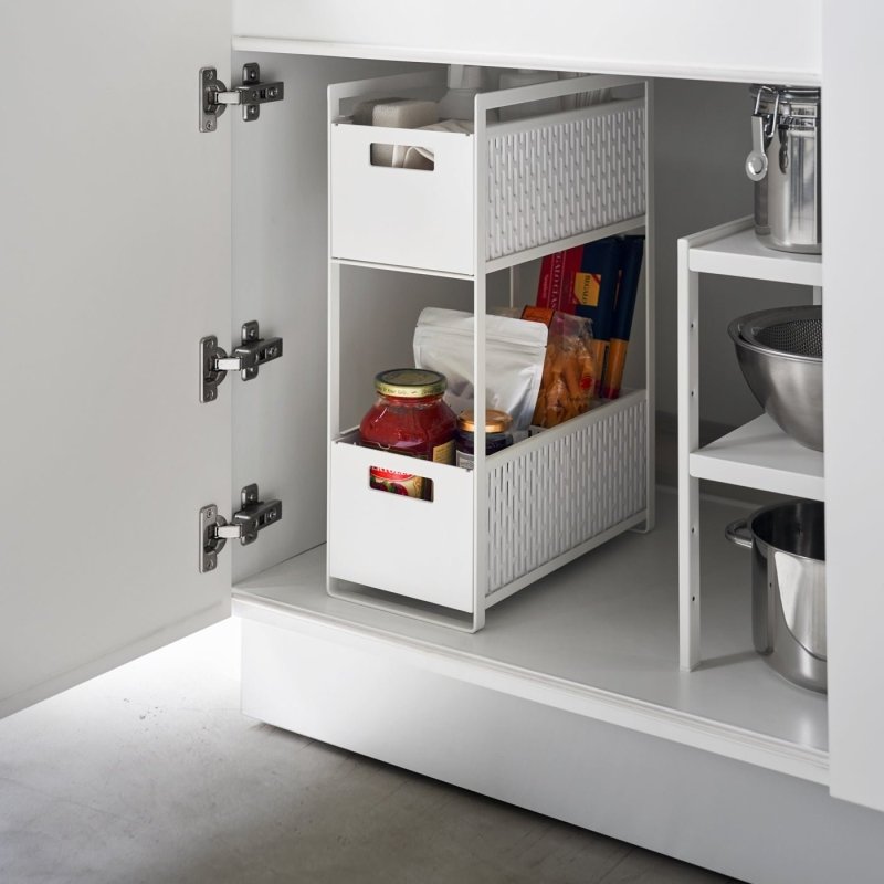 Two - Tier Cabinet Storage Basket - FCHF CITY