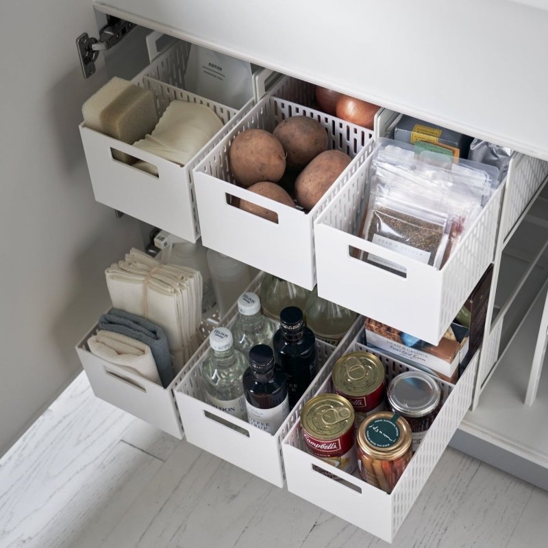 Two - Tier Cabinet Storage Basket - FCHF CITY