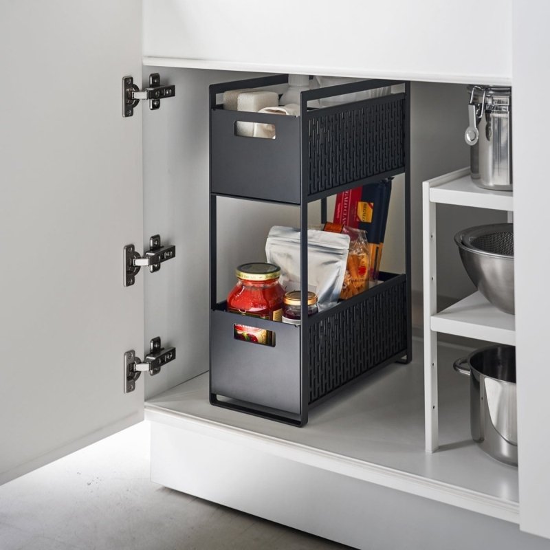 Two - Tier Cabinet Storage Basket - FCHF CITY