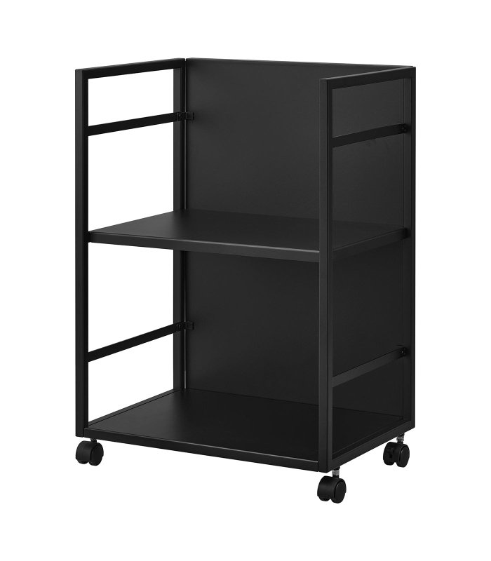 Two - Tier Hideaway Storage Cart (24" H) - Steel - FCHF CITY