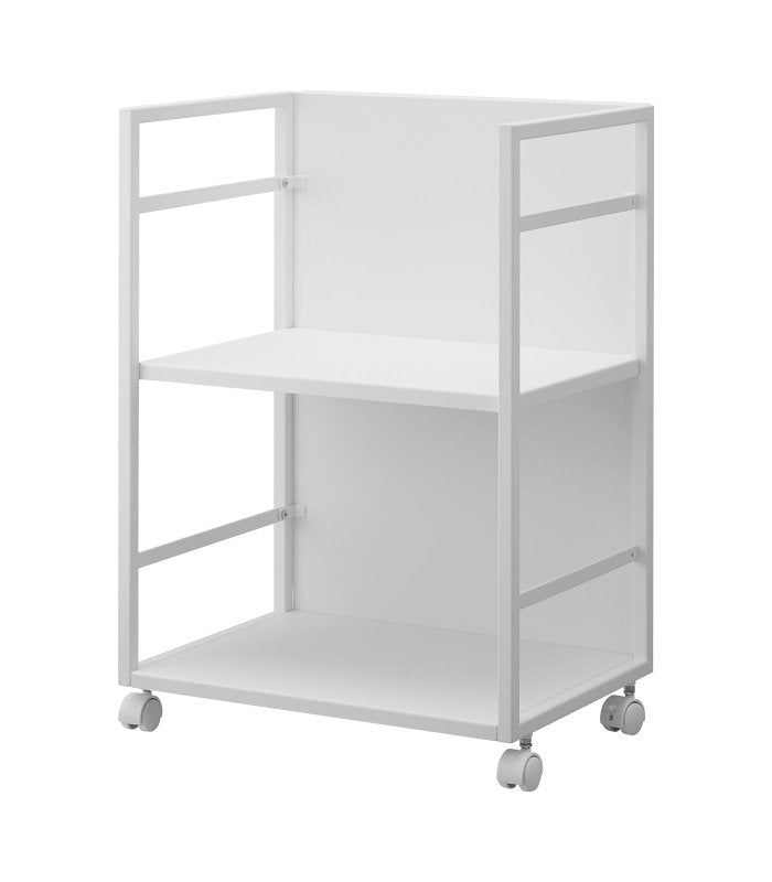 Two - Tier Hideaway Storage Cart (24" H) - Steel - FCHF CITY