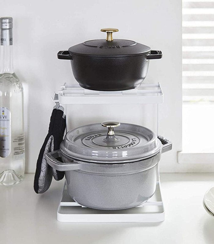 Two - Tier Pot Rack - Steel - FCHF CITY