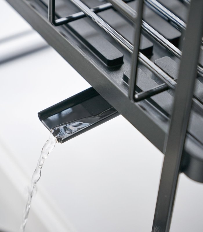 Two - Tier Wire Dish Rack - Steel - FCHF CITY