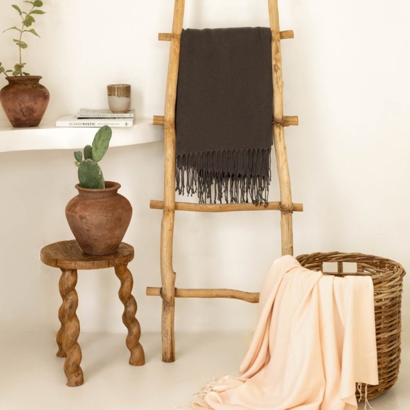 Vegan Cashmere Woven Throw Blanket - FCHF CITY