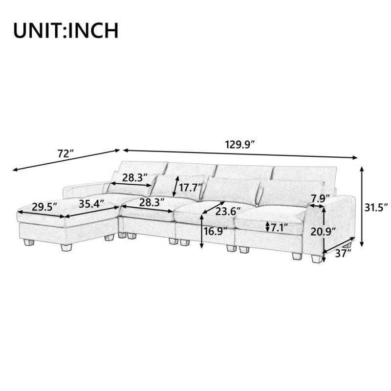 Ventura Sectional Sofa - FCHF CITY