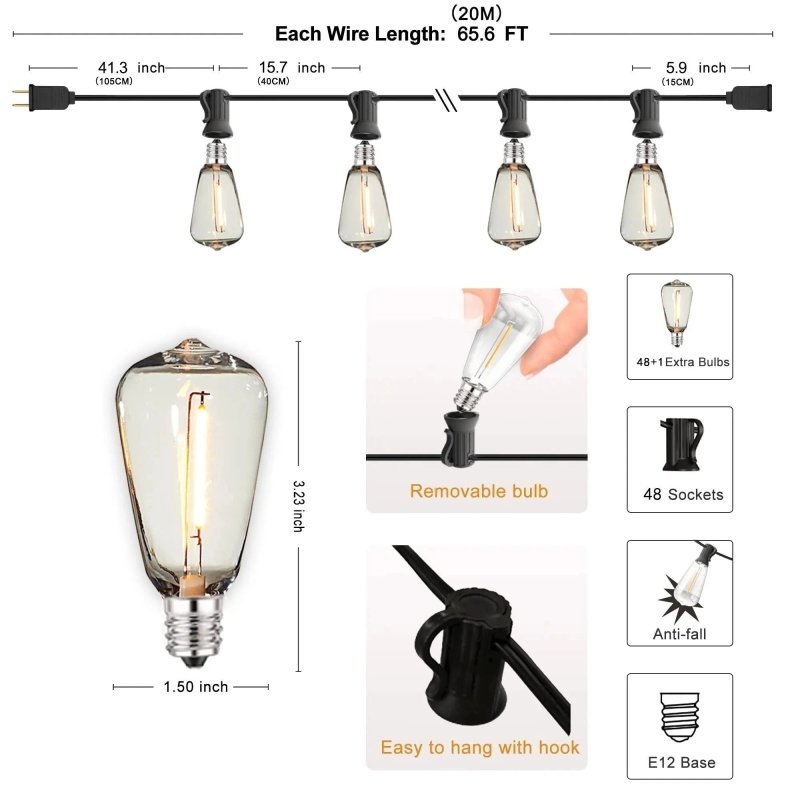 Vintage Glow String Lights - FCHF CITY