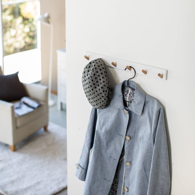 Wall - Mounted Coat Rack - Steel + Wood - FCHF CITY