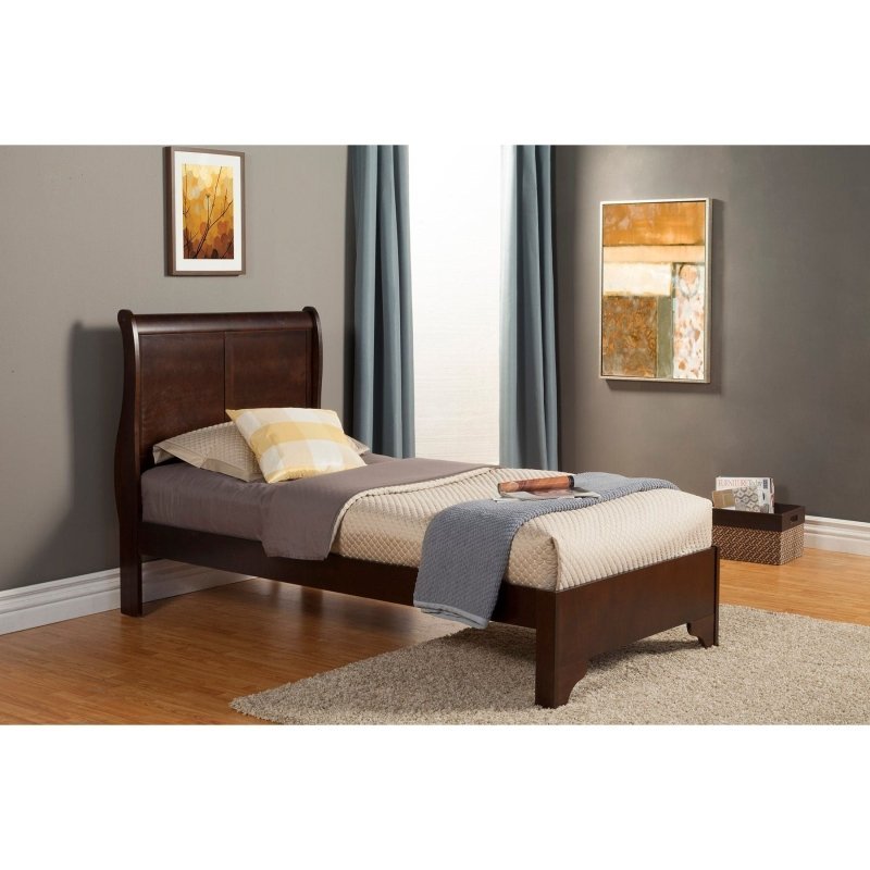 West Haven Bed, Cappuccino - FCHF CITY