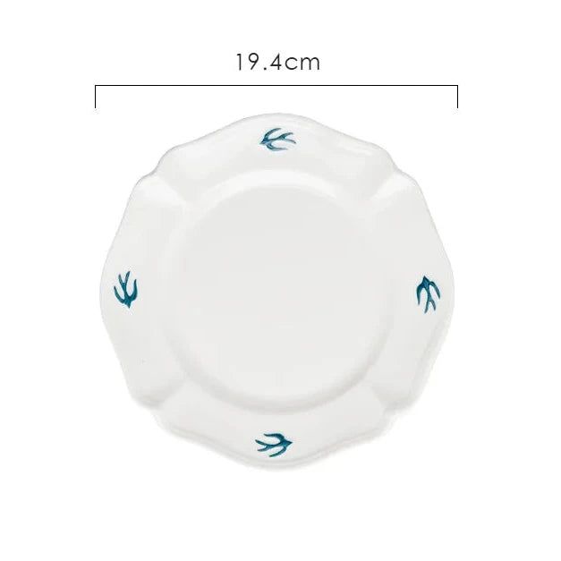 White Swallow Plate - FCHF CITY