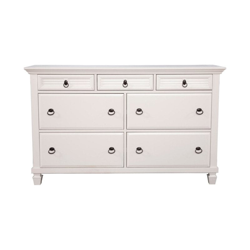 Winchester 7 Drawer Dresser, White - FCHF CITY