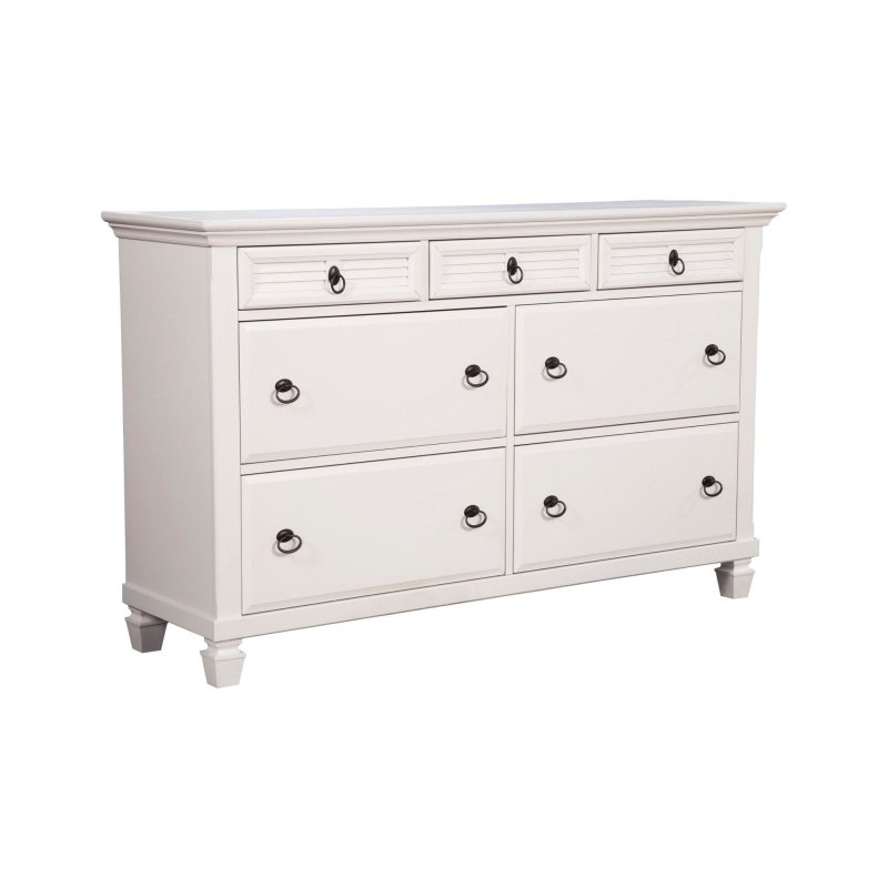 Winchester 7 Drawer Dresser, White - FCHF CITY